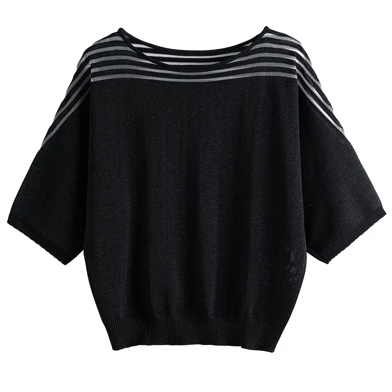 YISU Women Spring Loose Half sleeve Sweater Solid color O-Neck All-match 2021 Jumper Female Casual Knitted Pullover Thin section
YISU Women Spring Loose Half sleeve Sweater Solid color O-Neck All-match 2021 Jumper Female Casual Knitted Pullover Thin section