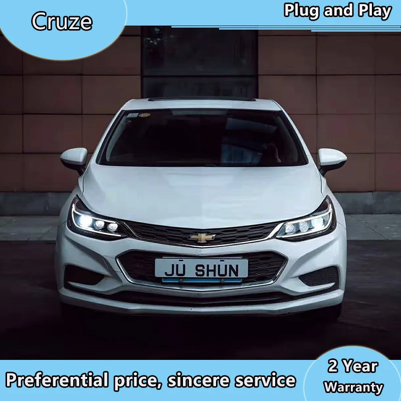 Car Styling Head Lamp for New Chevrolet Cruze Headlights 2017-2018 LED Headlight DRL Q5 Bi Xenon Lens High Low Beam Parking
Car Styling Head Lamp for New Chevrolet Cruze Headlights 2017-2018 LED Headlight DRL Q5 Bi Xenon Lens High Low Beam Parking