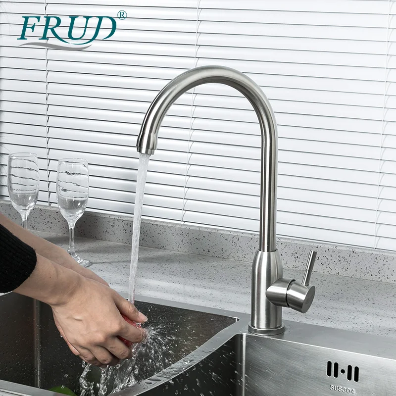 Frud Kitchen Faucet Stainless Steel Kitchen Faucets Cold and Hot Tapware 360 Degree Kitchen Mixer Tap R41052
Frud Kitchen Faucet Stainless Steel Kitchen Faucets Cold and Hot Tapware 360 Degree Kitchen Mixer Tap R41052
