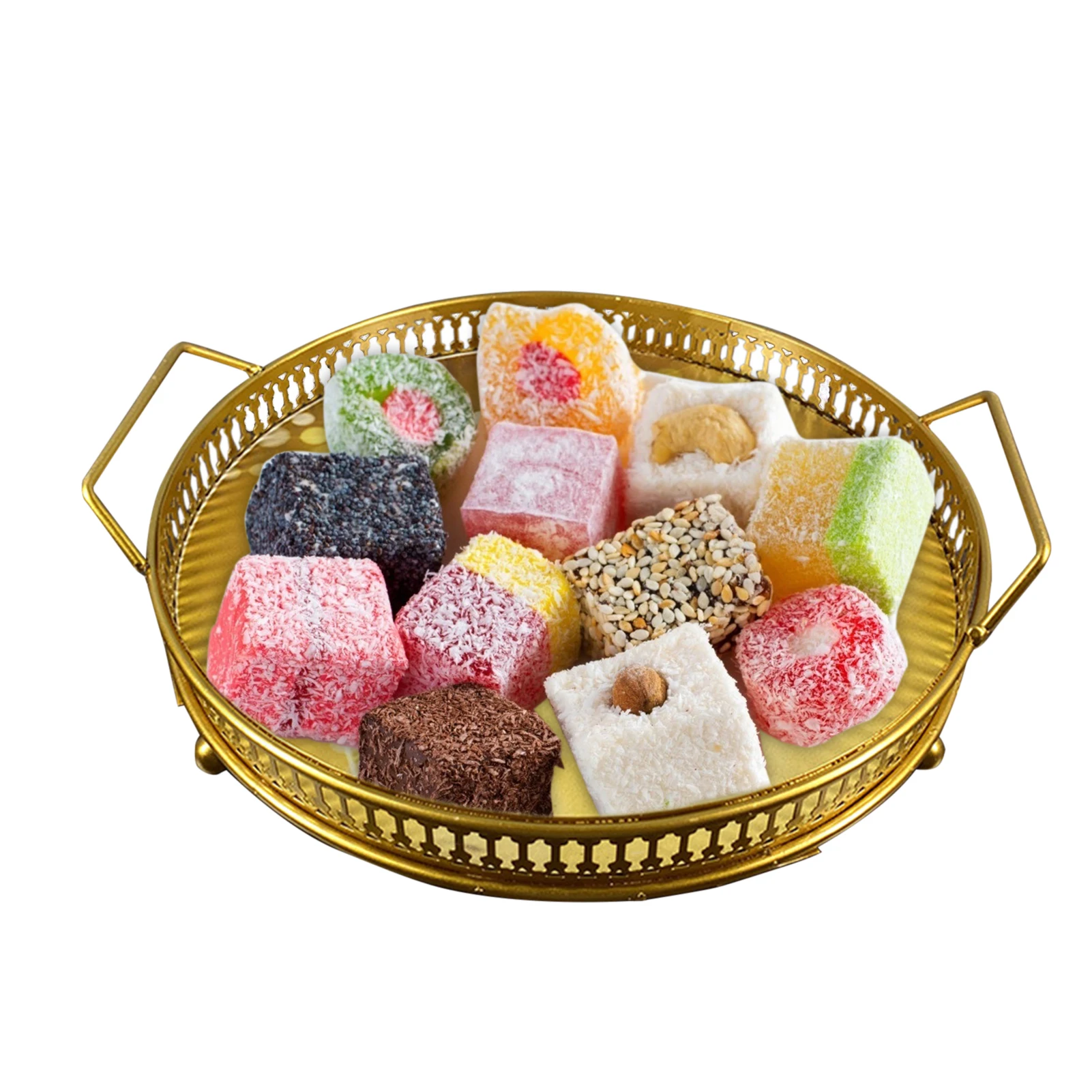 Ramadan Kareem Iron Tray Decoration Storage Plates Fruit Cake Party Supplies Dessert Large Capacity Food Container Home Decor
Ramadan Kareem Iron Tray Decoration Storage Plates Fruit Cake Party Supplies Dessert Large Capacity Food Container Home Decor