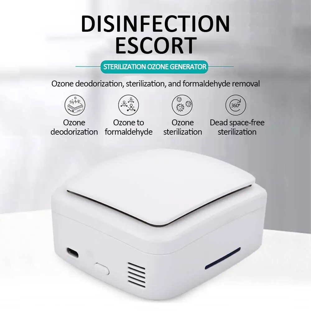Disinfection Machine Timing Ionizer Useful Ozone Disinfection Ozone Generator Built-In Lithium Battery Type-C Interface Home
Disinfection Machine Timing Ionizer Useful Ozone Disinfection Ozone Generator Built-In Lithium Battery Type-C Interface Home