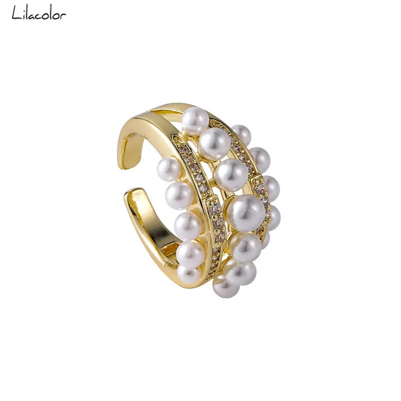 2021 New Exquisite Pearl Ring Fashion Temperament Simple Versatile Ring Elegant Women's Jewelry
2021 New Exquisite Pearl Ring Fashion Temperament Simple Versatile Ring Elegant Women's Jewelry