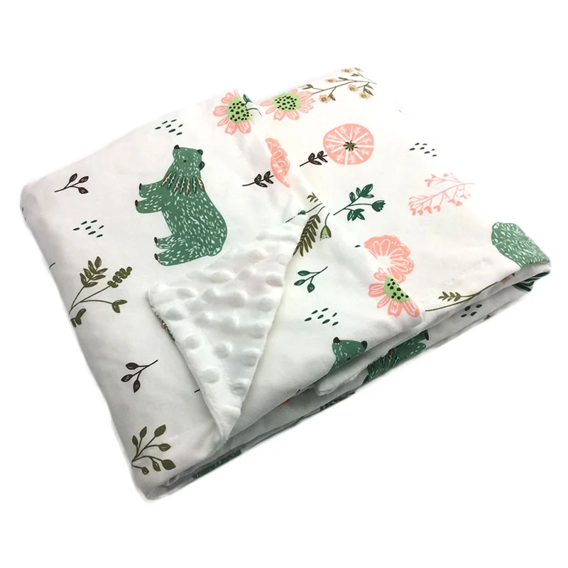 Winter Infant Baby Blanket Cotton 2 Layers 3D Dot Cartoon Soft Thermal Quilt Stroller Wrap 100x76 CM
Winter Infant Baby Blanket Cotton 2 Layers 3D Dot Cartoon Soft Thermal Quilt Stroller Wrap 100x76 CM