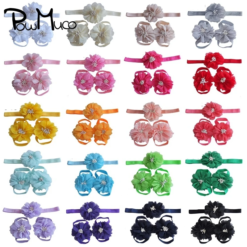 Powmuco Infant Cute Artificial Flowers Headband and Barefoot Sandals Set Solid Color Chiffon Floral Hairband DIY Foot Decoration
Powmuco Infant Cute Artificial Flowers Headband and Barefoot Sandals Set Solid Color Chiffon Floral Hairband DIY Foot Decoration