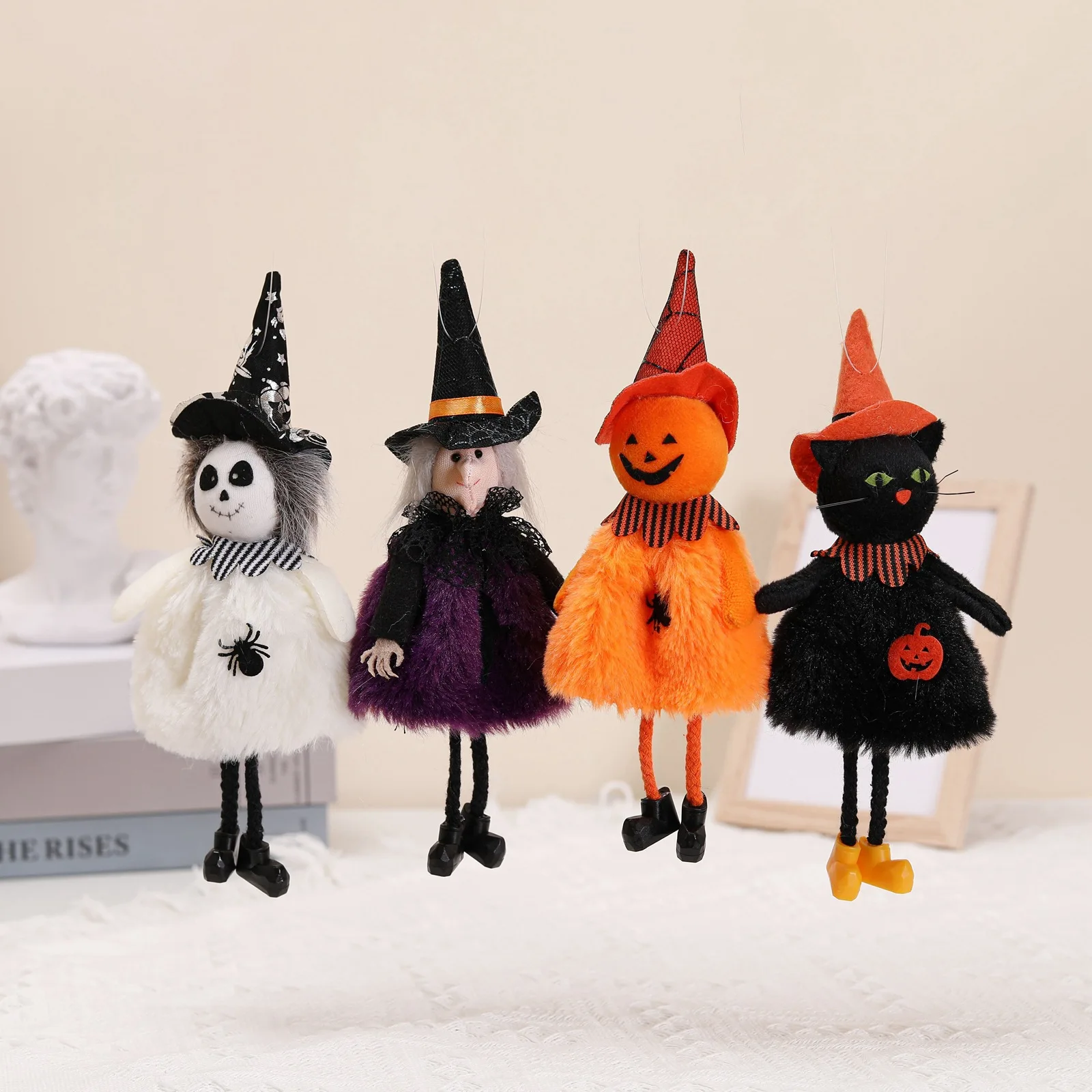 Halloween Cute Doll Decor Pumpkin Ghost Witch Black Cat Pendant Halloween Decoration for Home Halloween Kids Gift
Halloween Cute Doll Decor Pumpkin Ghost Witch Black Cat Pendant Halloween Decoration for Home Halloween Kids Gift