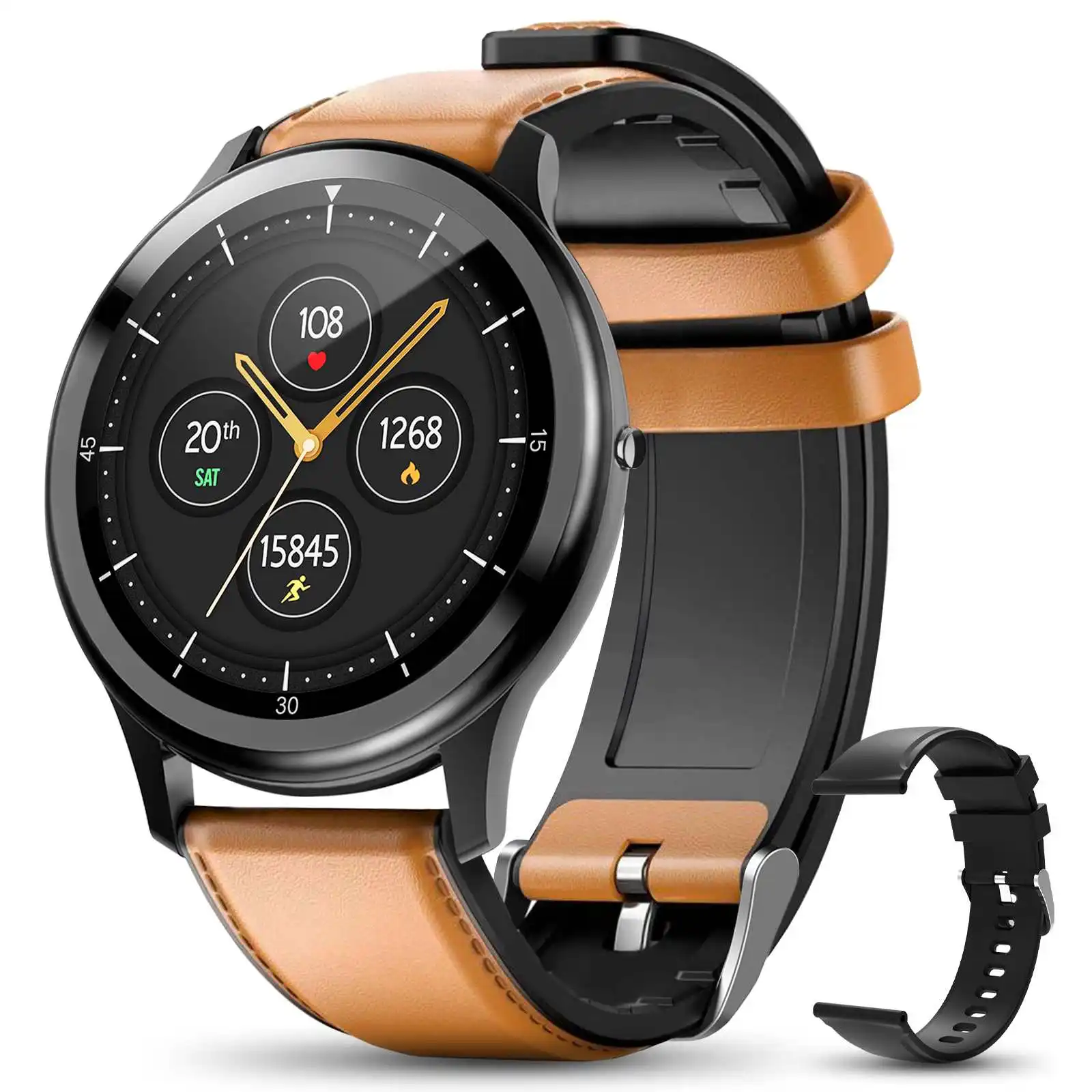 C530 1.3inch Smart Watch for Men Smartwatch Real Time Heart Rate Monitoring Sport Fitness Activity Tracker for Android iOS Phone
C530 1.3inch Smart Watch for Men Smartwatch Real Time Heart Rate Monitoring Sport Fitness Activity Tracker for Android iOS Phone