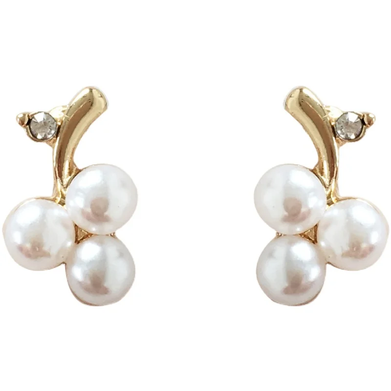 Bilandi S925 needle Delicate Jewelry Stud Earrings New Design Grape High Quality Crystal Simulated Pearl Earrings For Girl Gift
Bilandi S925 needle Delicate Jewelry Stud Earrings New Design Grape High Quality Crystal Simulated Pearl Earrings For Girl Gift