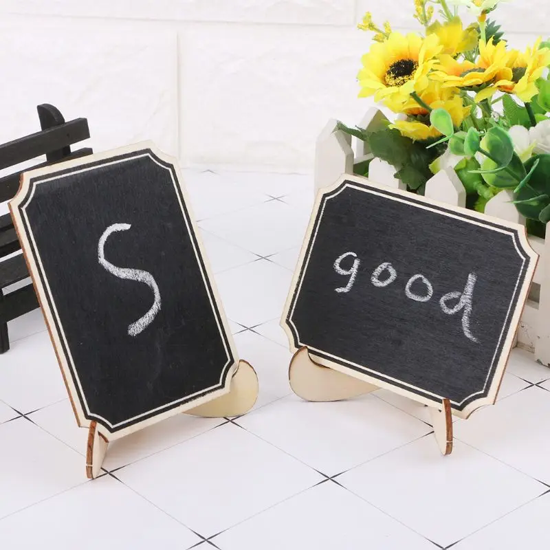 10pcs Wooden Mini Blackboard Table Sign Memo Message Stand Chalk Board Wedding Party Decoration Supplies B85B
10pcs Wooden Mini Blackboard Table Sign Memo Message Stand Chalk Board Wedding Party Decoration Supplies B85B