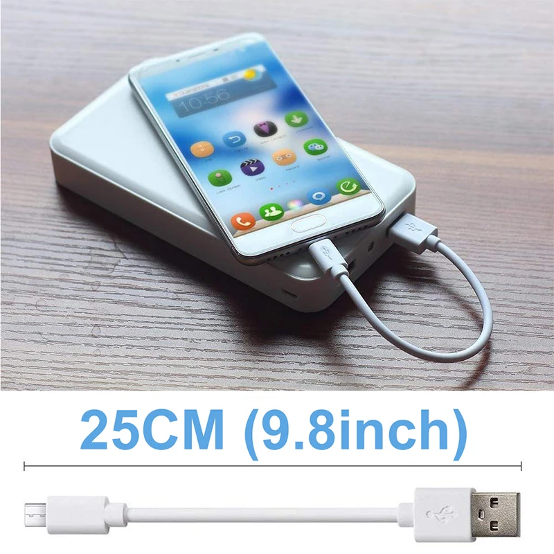 Короткий Micro USB кабель (25 см) Android легкий переносной практичный зарядный для