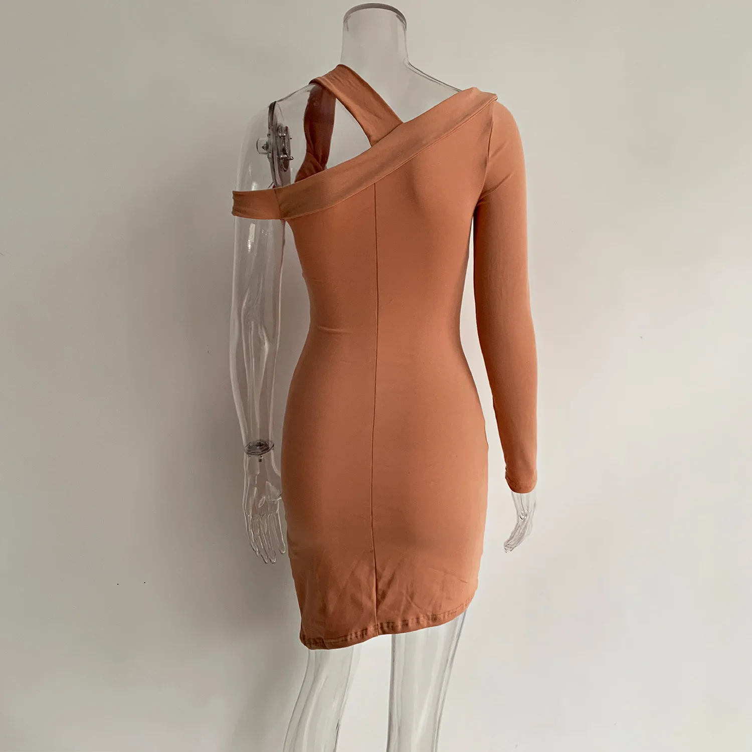 Women V Neck Off The Shoulder Dress Spring Summer Hollow Out Single Sleeve Slim Dresses 2021 New Lady Knee Length Dress Mujer
Women V Neck Off The Shoulder Dress Spring Summer Hollow Out Single Sleeve Slim Dresses 2021 New Lady Knee Length Dress Mujer