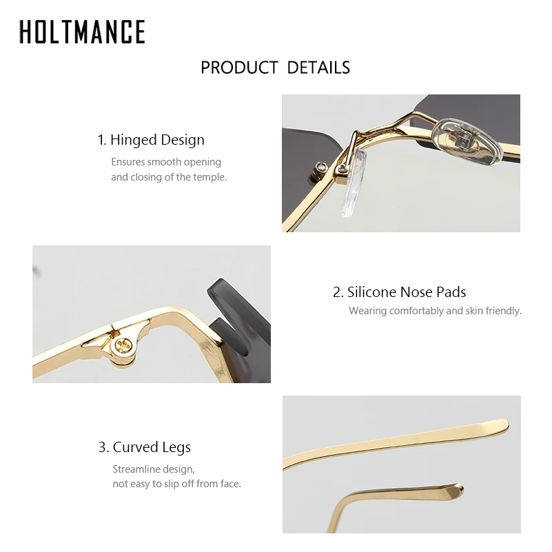 Small Triangle Women Sunglasses Men Cat Eye Rimless Retro Sun Glasses Mirror Lens Luxury Female Shades Colorful Street Fashion
Small Triangle Women Sunglasses Men Cat Eye Rimless Retro Sun Glasses Mirror Lens Luxury Female Shades Colorful Street Fashion