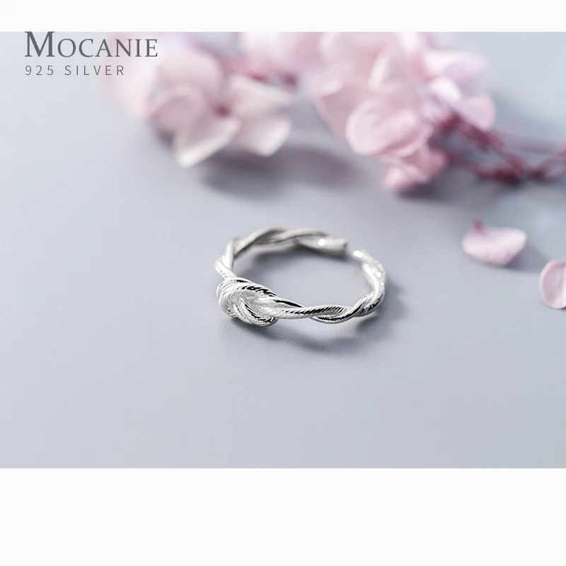 Mocanie Genuine 925 Sterling Silver Minimalist Retro Gemetric Line Cross Knot Adjustable Free Size Ring for Women Fine Jewelry
Mocanie Genuine 925 Sterling Silver Minimalist Retro Gemetric Line Cross Knot Adjustable Free Size Ring for Women Fine Jewelry