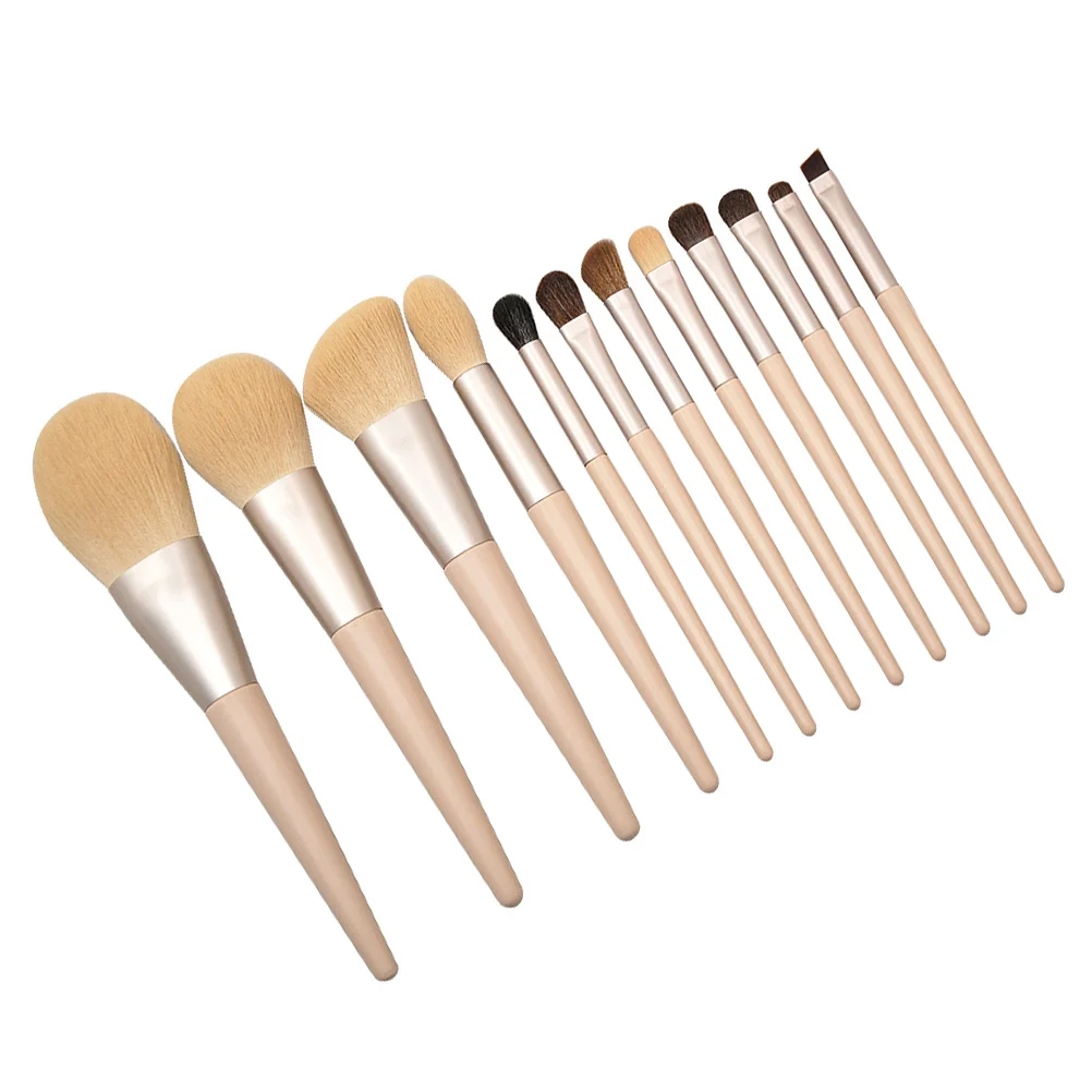 12PCS Portable Makeup Brush Makeup Wooden Handle Brush Set for Home Travel
12PCS Portable Makeup Brush Makeup Wooden Handle Brush Set for Home Travel