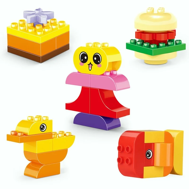 Big Brick Block Animal My First Animal Block Dinosaur Fish Duck Penguin Burger Cake DIY Accessory Large Particle Brick Baby Toy
Big Brick Block Animal My First Animal Block Dinosaur Fish Duck Penguin Burger Cake DIY Accessory Large Particle Brick Baby Toy