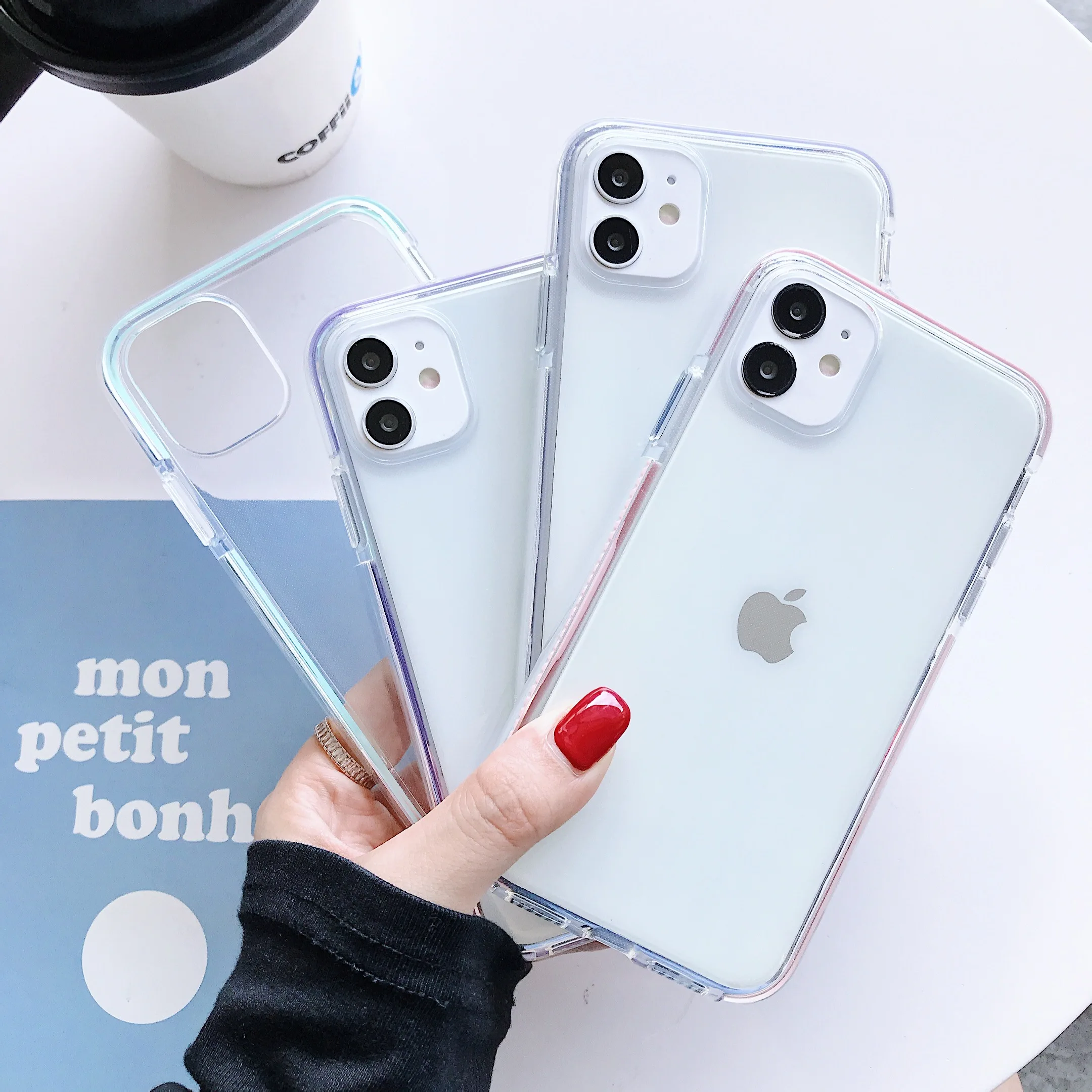 Transparent Shockproof Simple Fresh Soft TPU Phone Case For iPhone 12 Mini 11 Pro Xs MAX XR X 6 6s 7 8 Plus Colorful Frame Cover
Transparent Shockproof Simple Fresh Soft TPU Phone Case For iPhone 12 Mini 11 Pro Xs MAX XR X 6 6s 7 8 Plus Colorful Frame Cover