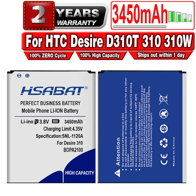 HSABAT 3450mAh BOPA2100 3.8VDC Gold Phone Battery для HTC Desire D310T 310 310W Battery
HSABAT 3450mAh BOPA2100 3.8VDC Gold Phone Battery для HTC Desire D310T 310 310W Battery