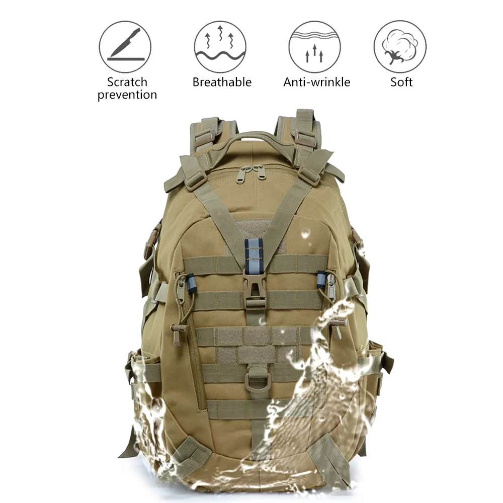 900D Tactical Molle Backpack Reflective Camouflage Rucksack Military Assault Bag Utility EDC Tool Pouch for Camping Hiking 
900D Tactical Molle Backpack Reflective Camouflage Rucksack Military Assault Bag Utility EDC Tool Pouch for Camping Hiking