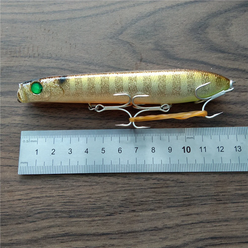 Swolfy 3pcs 13cm 26.9g Pencil Popper Fishing Lures Top Water Long Casting Wobblers Artificial Hard Bait For Bass Pike Pesca 
Swolfy 3pcs 13cm 26.9g Pencil Popper Fishing Lures Top Water Long Casting Wobblers Artificial Hard Bait For Bass Pike Pesca