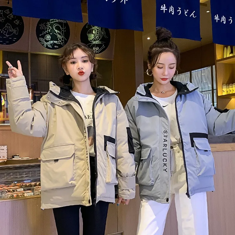 Autumn Winter Women Cotton Parkas Jacket With Hoody Lady Warm Coat Outwear LF2179 
Autumn Winter Women Cotton Parkas Jacket With Hoody Lady Warm Coat Outwear LF2179