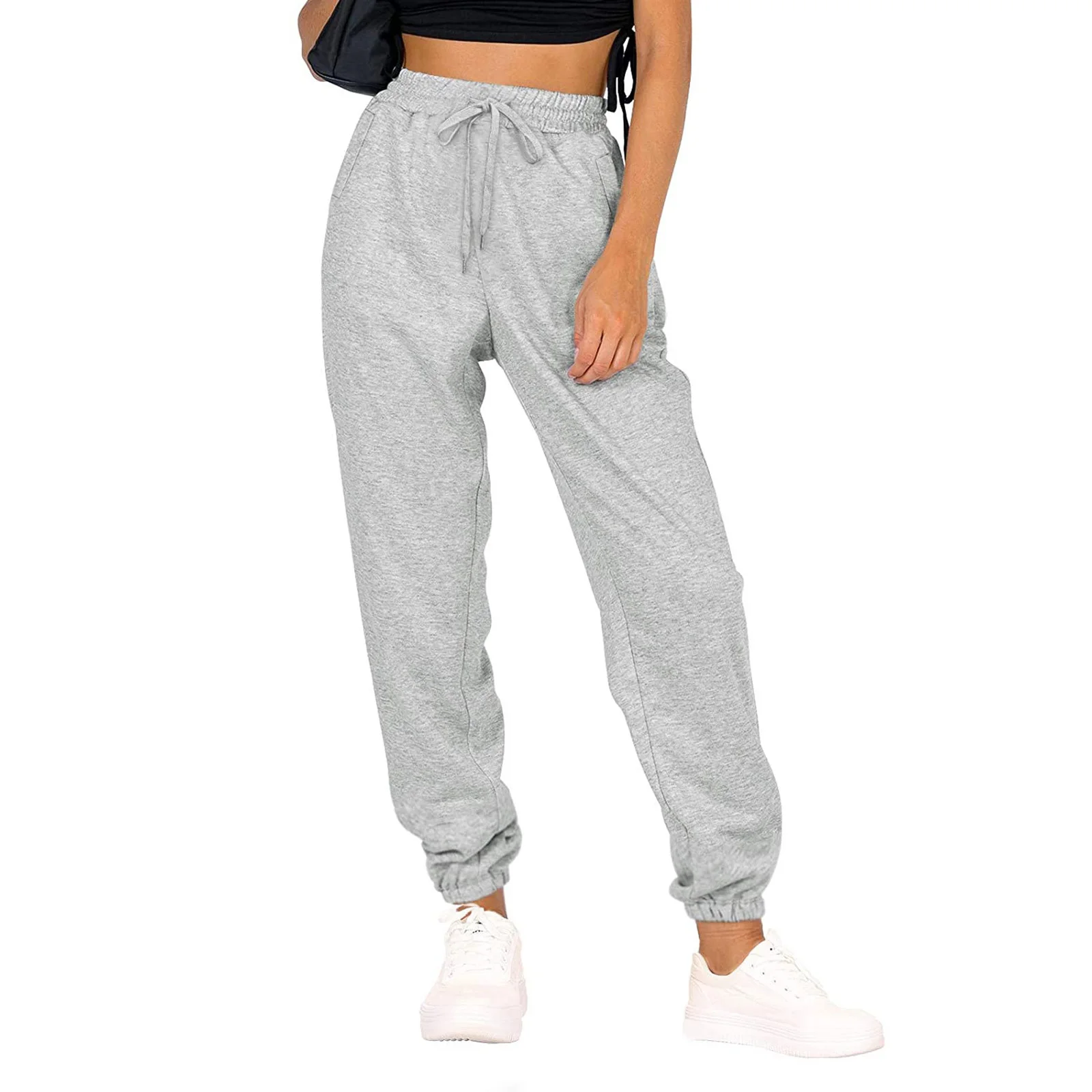 Women’s Casual Loose Beam Feet Trousers Fashion Solid Color High Waist Long Sweatpants
Women’s Casual Loose Beam Feet Trousers Fashion Solid Color High Waist Long Sweatpants