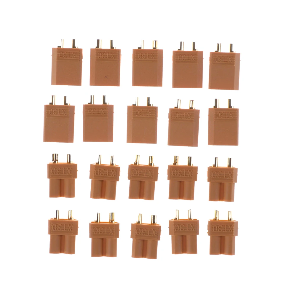 XT30 XT30U Male Female Bullet Connectors Plugs for RC Lipo Battery FPV Quadcopter Airplane Motor 20pcs=10pairs
XT30 XT30U Male Female Bullet Connectors Plugs for RC Lipo Battery FPV Quadcopter Airplane Motor 20pcs=10pairs