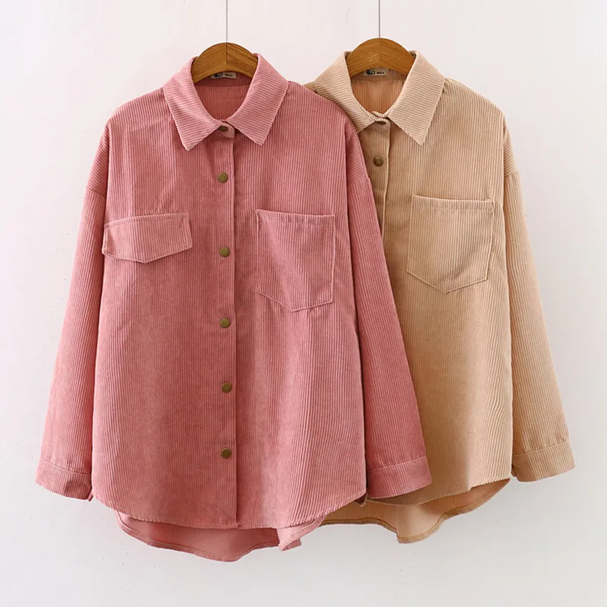 2021 New Women Solid Corduroy Batwing Sleeve Vintage Blouse Turn-Down Collar Loose Top Button Up Pink Shirt Feminina Blusa
2021 New Women Solid Corduroy Batwing Sleeve Vintage Blouse Turn-Down Collar Loose Top Button Up Pink Shirt Feminina Blusa