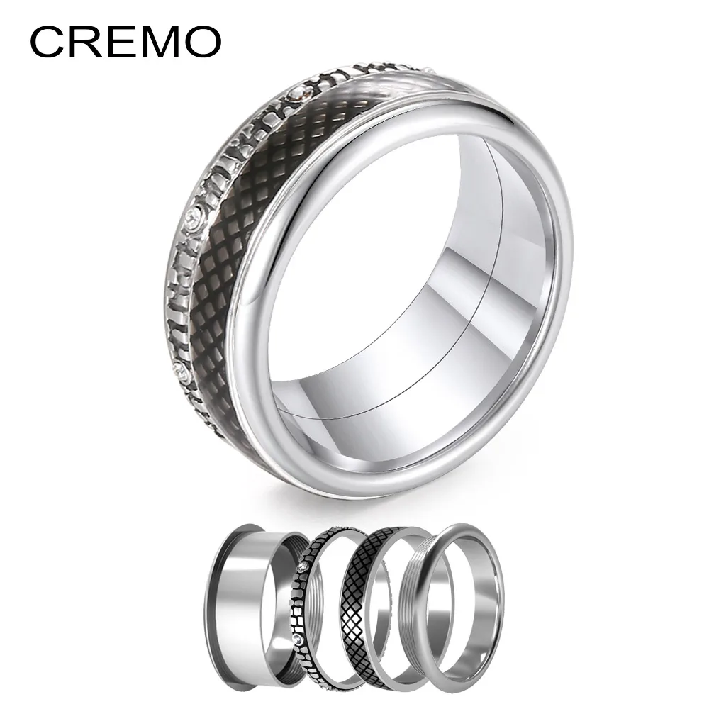 Cremo Enamel Rings Vintage Wedding Band Stainless Steel Ring Bijoux Interchangeable Layered Arctic Symphony Ring Femme Bijoux
Cremo Enamel Rings Vintage Wedding Band Stainless Steel Ring Bijoux Interchangeable Layered Arctic Symphony Ring Femme Bijoux