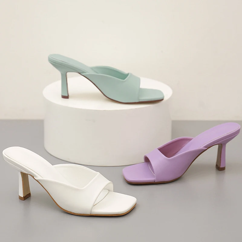 Big Size Women High Heels Slippers Fashion New Pumps Female Square Toe Thin Heels Slides Casual Outside Shoes Ladies Flip Flops
Big Size Women High Heels Slippers Fashion New Pumps Female Square Toe Thin Heels Slides Casual Outside Shoes Ladies Flip Flops