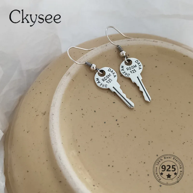 Ckysee Design 925 Sterling Silver Earring Key Simple Daily Earrings For Women Trendy Silver 925 Fashion Jewelry Gift 2021
Ckysee Design 925 Sterling Silver Earring Key Simple Daily Earrings For Women Trendy Silver 925 Fashion Jewelry Gift 2021