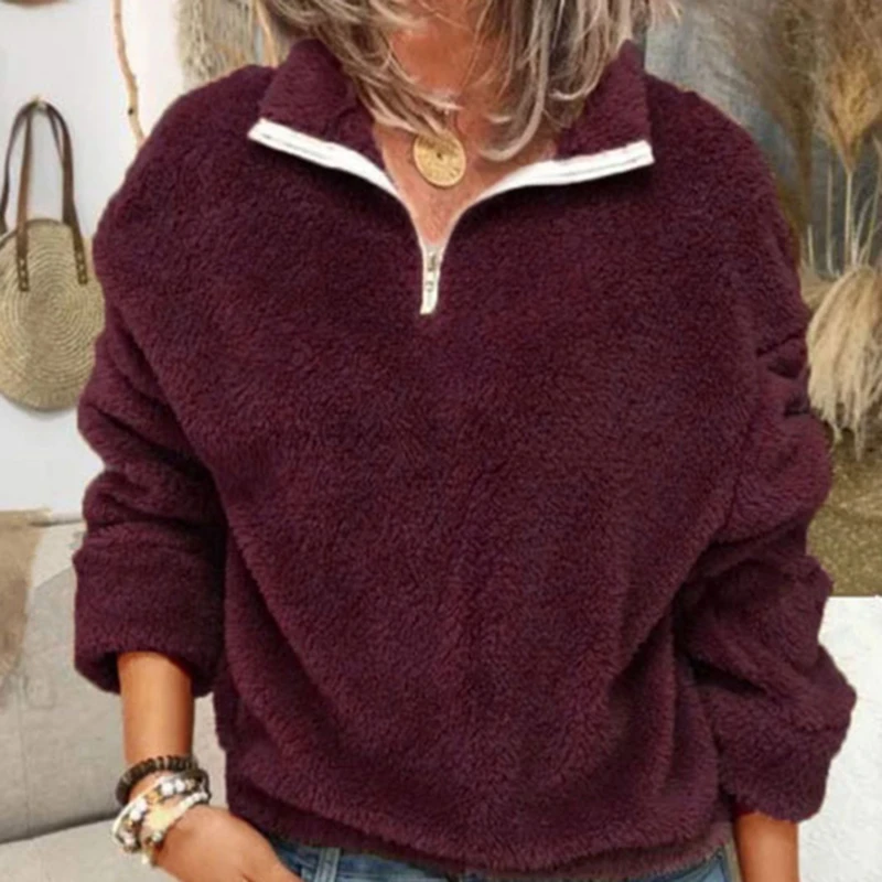 2023 Women Autumn Winter Jacket Female Coat Causal Soft Hooded Fleece Plush Warm Plus Size Fur Fluffy Zipper Top Pullover Women
2023 Women Autumn Winter Jacket Female Coat Causal Soft Hooded Fleece Plush Warm Plus Size Fur Fluffy Zipper Top Pullover Women