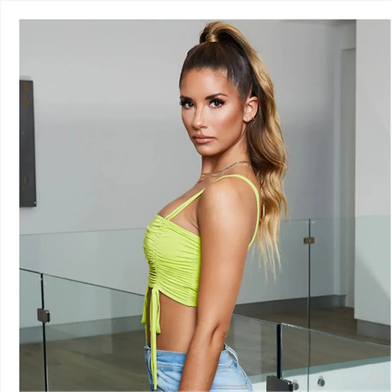 Sexy Crop Top Women Ruched Sport Summer Fashion Womens Summer Camis Tanks Tops Sleeveless Cotton Bustier Unpadded Bandeau Bra V
Sexy Crop Top Women Ruched Sport Summer Fashion Womens Summer Camis Tanks Tops Sleeveless Cotton Bustier Unpadded Bandeau Bra V