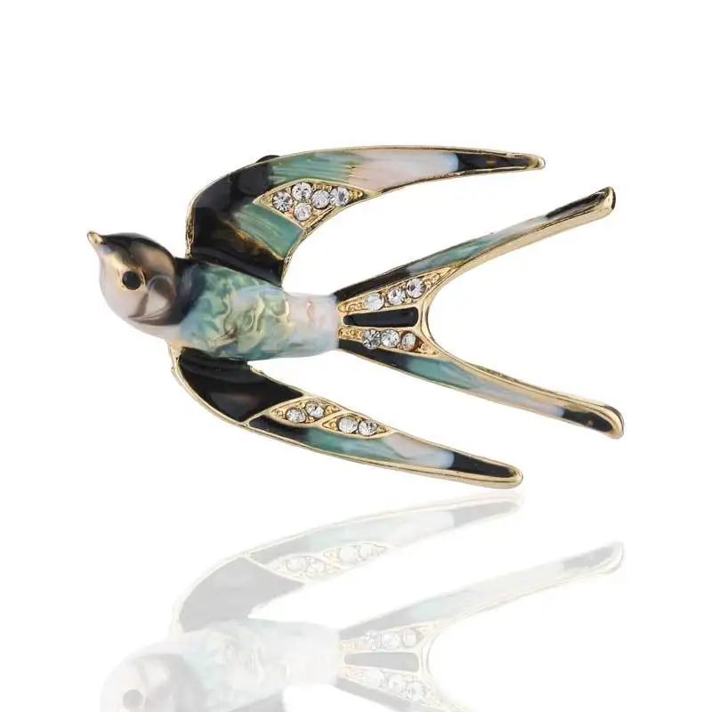 Classic Enamel Swallow Brooch Pins Metal Scarf Pins Christmas Gift Banquet Weddings Accessories
Classic Enamel Swallow Brooch Pins Metal Scarf Pins Christmas Gift Banquet Weddings Accessories