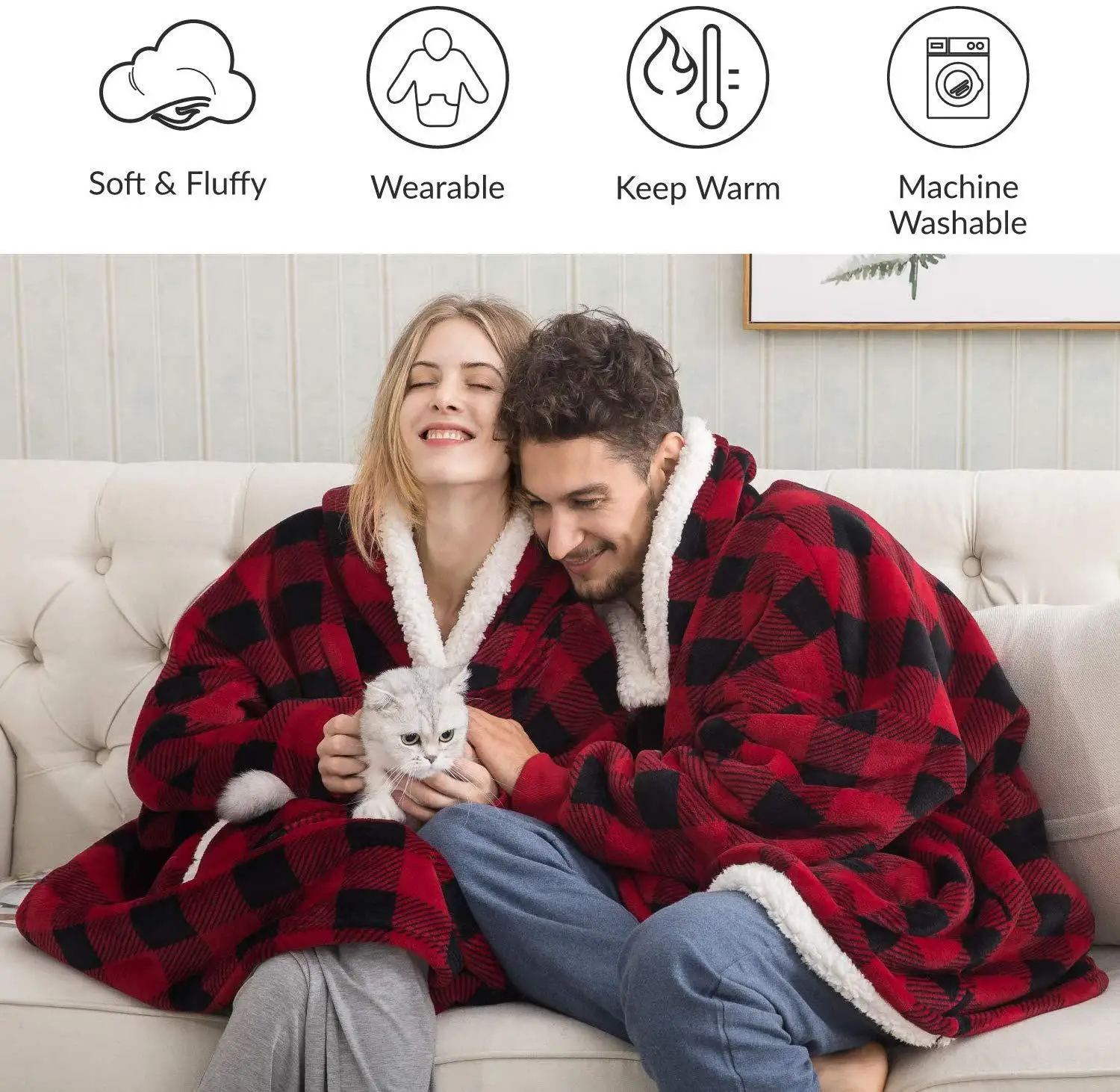 Oversized Hoodie Blanket With Sleeves Sweatshirt Plaid Winter Fleece Hooded Women Pocket Female Hooded Sweat Oversize Femme
Oversized Hoodie Blanket With Sleeves Sweatshirt Plaid Winter Fleece Hooded Women Pocket Female Hooded Sweat Oversize Femme