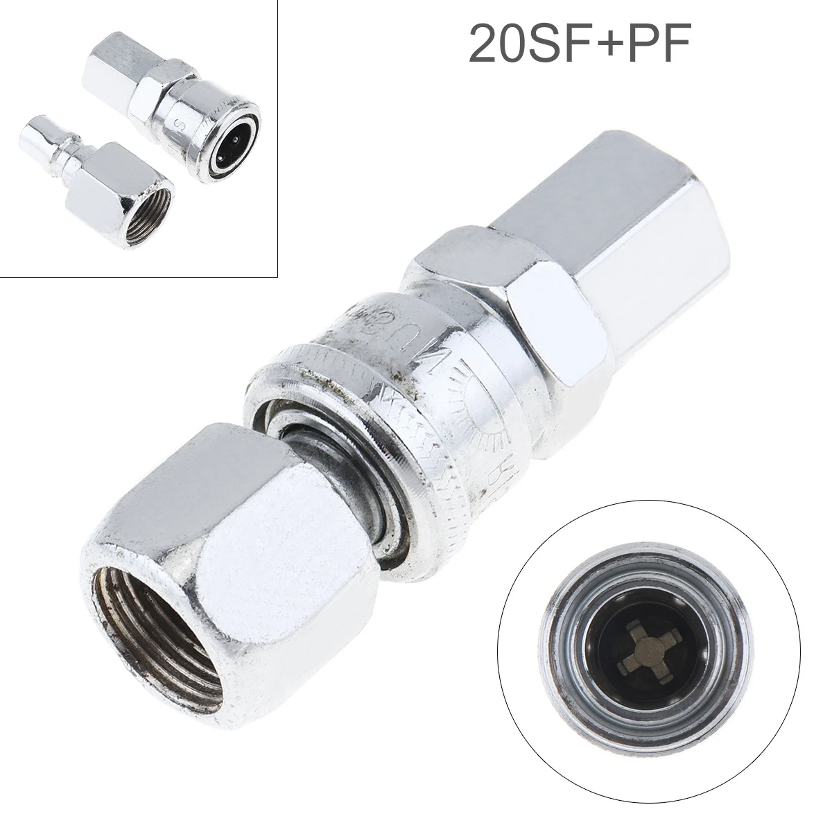 2setsTL-S12 20SF+PF High Speed Steel Pneumatic Fitting Quick High Pressure Connector with Dual-interface and Telescopic Buckle
2setsTL-S12 20SF+PF High Speed Steel Pneumatic Fitting Quick High Pressure Connector with Dual-interface and Telescopic Buckle