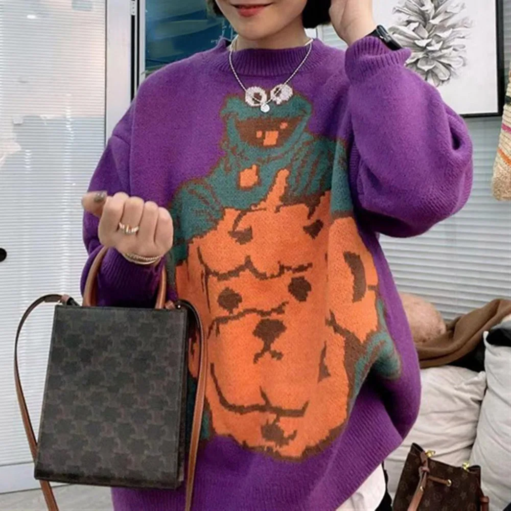 Retro Korean Long-sleeved Sweater Early Autumn Lazy 2021 New Female Design Sense Niche Hedging Outer Wear Round Neck Top
Retro Korean Long-sleeved Sweater Early Autumn Lazy 2021 New Female Design Sense Niche Hedging Outer Wear Round Neck Top