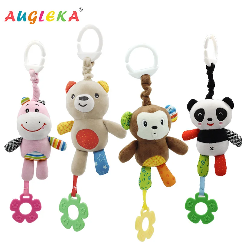 

Baby Crib Mobile Bed Hanging Infant Baby Toys 0-12 Months Teether Cloth Rattle Appease Bed Bell Animal Plush Toy For Stroller