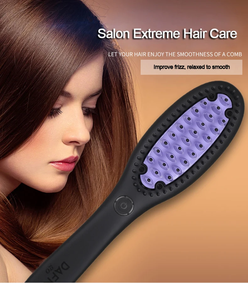 Multifunctional Anti-scald Ceramic Hair Straightener Brush Fast Straightening hair Electric Comb Heating hair Brush Styling Tool
Multifunctional Anti-scald Ceramic Hair Straightener Brush Fast Straightening hair Electric Comb Heating hair Brush Styling Tool