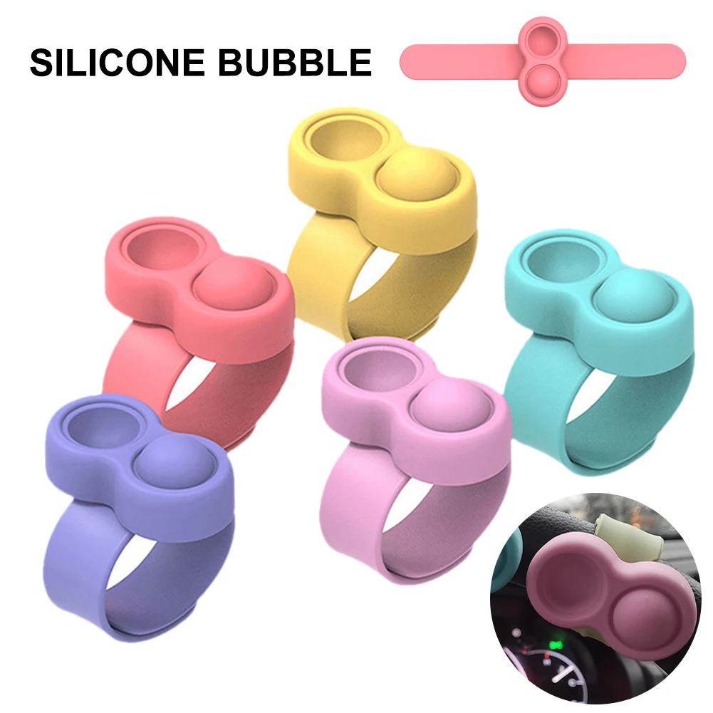 Push Pop Bubble Fidget Toy Wristband Silicone Bubble Decompression Slap Bracelet Steering Wheel Mount Sensory Toy For Kid Adult
Push Pop Bubble Fidget Toy Wristband Silicone Bubble Decompression Slap Bracelet Steering Wheel Mount Sensory Toy For Kid Adult