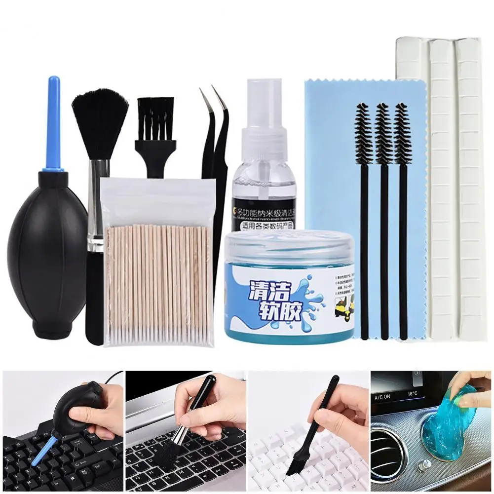 Camera Cleaner Kit Multifunctional Dense Bristle Universal Laptop Cleaning Brush Wipe Pen Air Blower for LCD Screens Accessories
Camera Cleaner Kit Multifunctional Dense Bristle Universal Laptop Cleaning Brush Wipe Pen Air Blower for LCD Screens Accessories