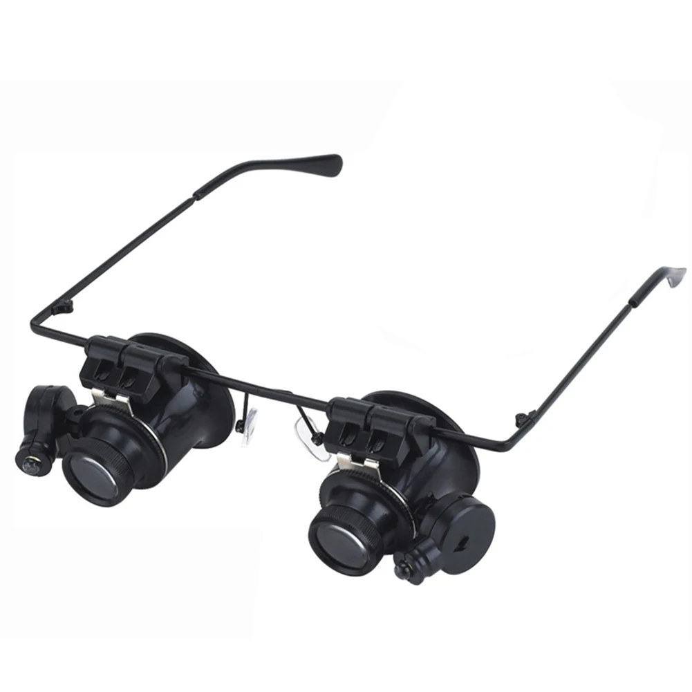 Professional 20X Magnifier Double Eye Glasses Type Watch Repair Jeweler Inspect Tool Magnifier With Two Adjustable LED Lights
Professional 20X Magnifier Double Eye Glasses Type Watch Repair Jeweler Inspect Tool Magnifier With Two Adjustable LED Lights