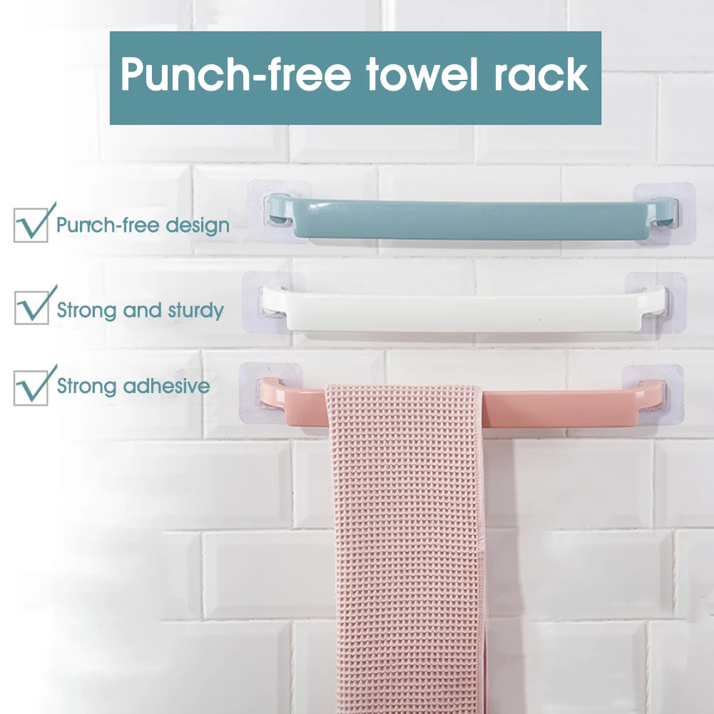 17.5" Towel Rack Plastic Waterproof Towel Holder Self-Adhesive Towel Bar for Bathroom, Kitchen, Laundry Room
17.5" Towel Rack Plastic Waterproof Towel Holder Self-Adhesive Towel Bar for Bathroom, Kitchen, Laundry Room