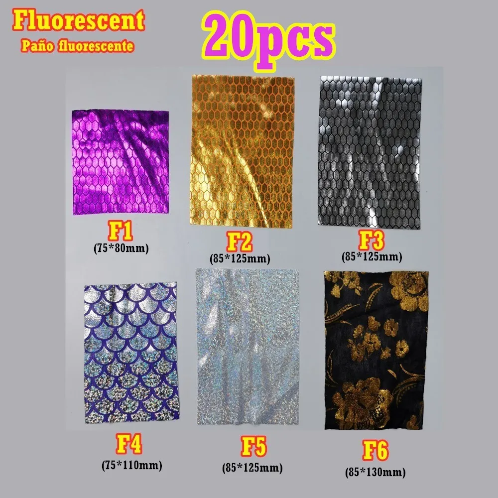 20pcs Reflective squid bait cloth Fake Fish Lure Accessories Soft Fluorescent Polyester fabric Luminous fishing Jig DIY material
20pcs Reflective squid bait cloth Fake Fish Lure Accessories Soft Fluorescent Polyester fabric Luminous fishing Jig DIY material