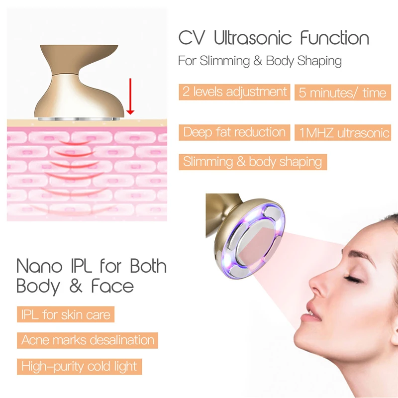 RF Cavitation Body Slimming Massager Fat Burner Anti Cellulite Nano IPL LED Face Skin Firming For Weight Lose Machine Beauty 
RF Cavitation Body Slimming Massager Fat Burner Anti Cellulite Nano IPL LED Face Skin Firming For Weight Lose Machine Beauty