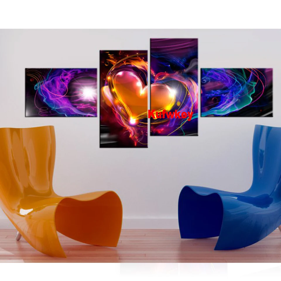 4 Panel Full Square Round Drill Diamond Painting Fantasy Heart 5D Diy Diamond Mosaic Handicraft Embroidery Valentine's day gift
4 Panel Full Square Round Drill Diamond Painting Fantasy Heart 5D Diy Diamond Mosaic Handicraft Embroidery Valentine's day gift