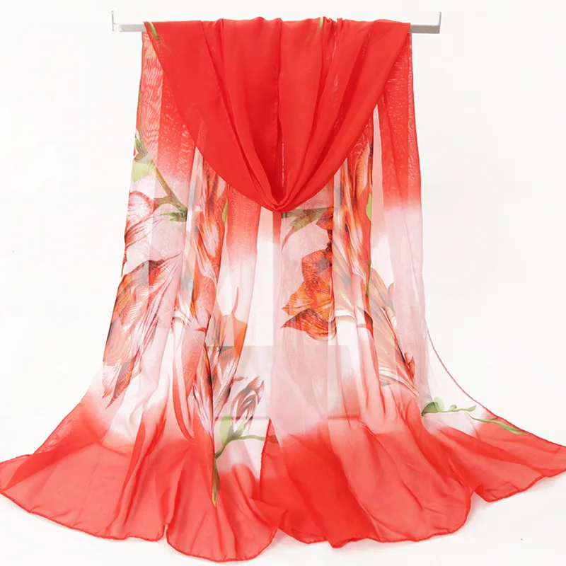 AMYO 150*50CM Soft Chiffon Print Floral Silk Scarf Summer Women Beach Wrap
AMYO 150*50CM Soft Chiffon Print Floral Silk Scarf Summer Women Beach Wrap