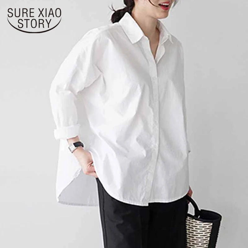 White Shirt Office Lady Basic Solid Cotton Blouse Women Fashion Spring Korean Style Loose Split Casual Long Sleeve Tops 12650
White Shirt Office Lady Basic Solid Cotton Blouse Women Fashion Spring Korean Style Loose Split Casual Long Sleeve Tops 12650