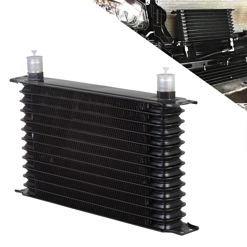 UNIVERSAL Aluminum 13 ROW OIL COOLER 10AN-AN10 ENGINE TRANSMISSION OIL COOLER KIT TRUST TYPE
UNIVERSAL Aluminum 13 ROW OIL COOLER 10AN-AN10 ENGINE TRANSMISSION OIL COOLER KIT TRUST TYPE