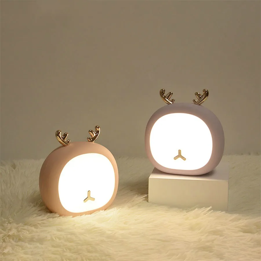 Lovely Deer Rabbit Rechargeable LED Night Lamp USB Touch Sensor Animals Night Light Holiday for Baby Bedroom Christmas Gift
Lovely Deer Rabbit Rechargeable LED Night Lamp USB Touch Sensor Animals Night Light Holiday for Baby Bedroom Christmas Gift