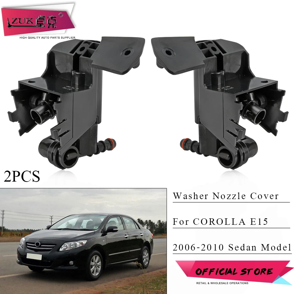 ZUK 2PCS Headlight Washer Nozzle For TOYOTA COROLLA E15 Sedan 2006-2010 Front Headlamp Cleaning Water Spray Jet Actuator Pump
ZUK 2PCS Headlight Washer Nozzle For TOYOTA COROLLA E15 Sedan 2006-2010 Front Headlamp Cleaning Water Spray Jet Actuator Pump