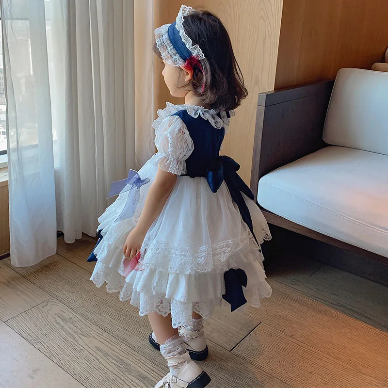 Children Boutique Spanish Summer New Girl Lolita Dress Baby Bow Lace Baptism Ball Gown Ramadan Dresses
Children Boutique Spanish Summer New Girl Lolita Dress Baby Bow Lace Baptism Ball Gown Ramadan Dresses